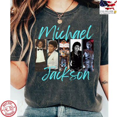 Michael Jackson Vintage Album Cover Shirt King Of Pop Graphic Tee