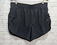 Avia Womens Black Double Layer Running Shorts...