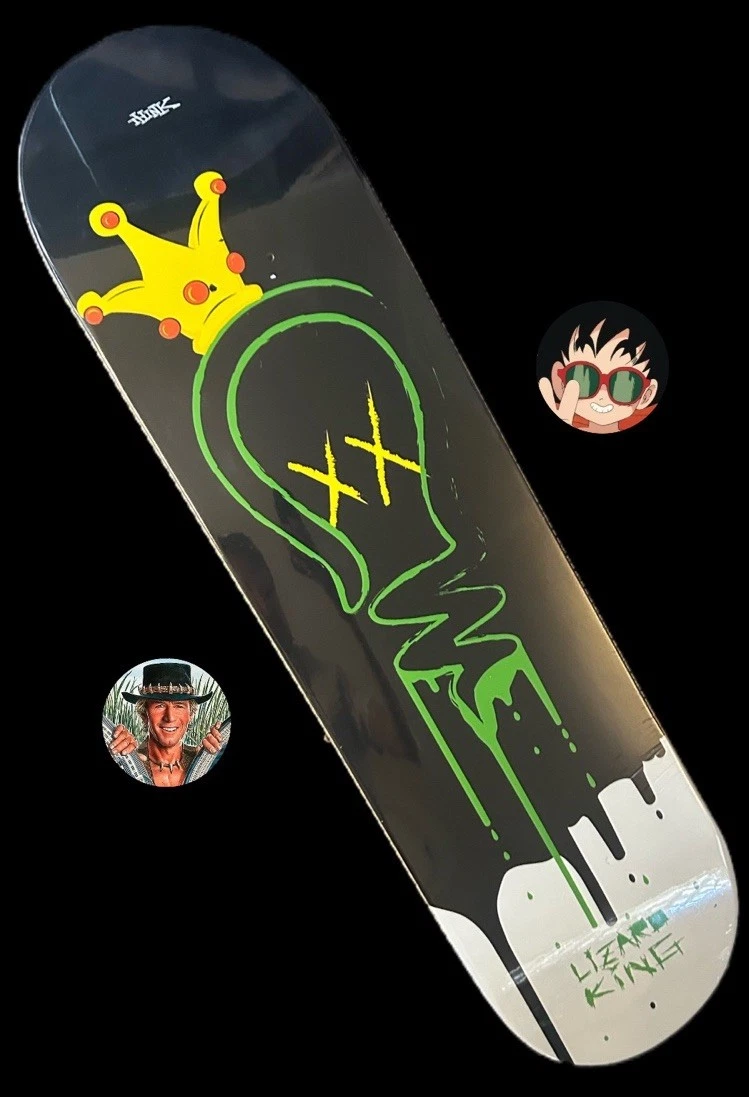 Planche De Skate THINK 'Lizard King Iguana Dracula' Deathwish 2008 (RARE Et NEUVE)