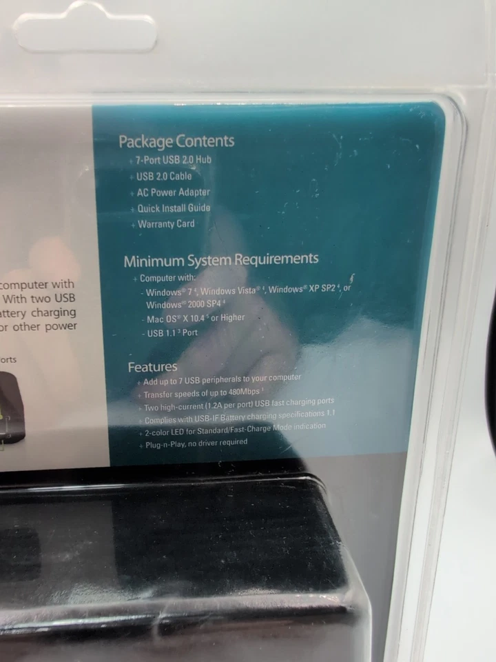 USB Hub D-Link DUB-H7/E USB 2.0 Black - Image 4 of 4