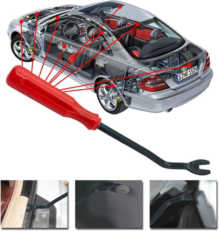 105x Guardabarros Forro Sujetador Remache Empuje Clips Retenedor Universal Para Volvo Foto 4 de 4