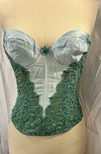 Vintage green Victoria  s Secret Corset 34b Lace