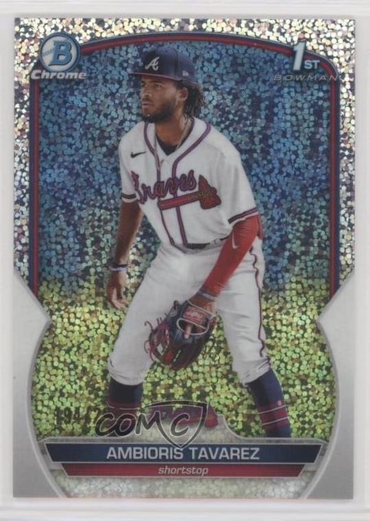 2023 Bowman Chrome Prospects Speckle Refractor /299 Ambioris Tavarez #BCP-33 0q5