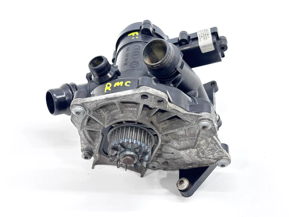 2013–2018 AUDI A6 QUATTRO 2.0L ENGINE COOLANT THERMOSTAT HOUSING & WATER PUMP OE - Image 2 of 4