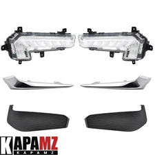 For Chevy Malibu XL 2016-2018 DRL LED Daytime Running Lamp Fog Light Cover Trim