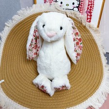 Jellycat Blossom Cream Bunny 'Berry' Amuseable Soft Filling Fluffy Plush Doll