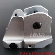 1 Flip-up Low Profile Metal Sight Folding Iron Sights Front & Rear Set D & D