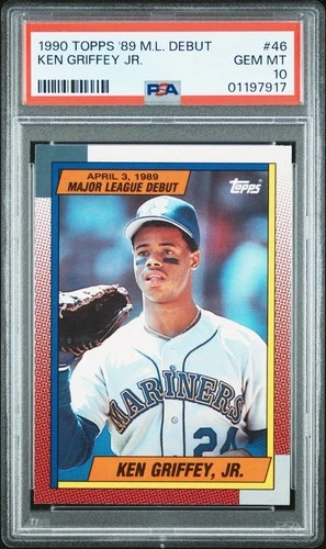 1989-90 Topps Major League Debut 1989 - Ken Griffey Jr #46 (RC) PSA 10