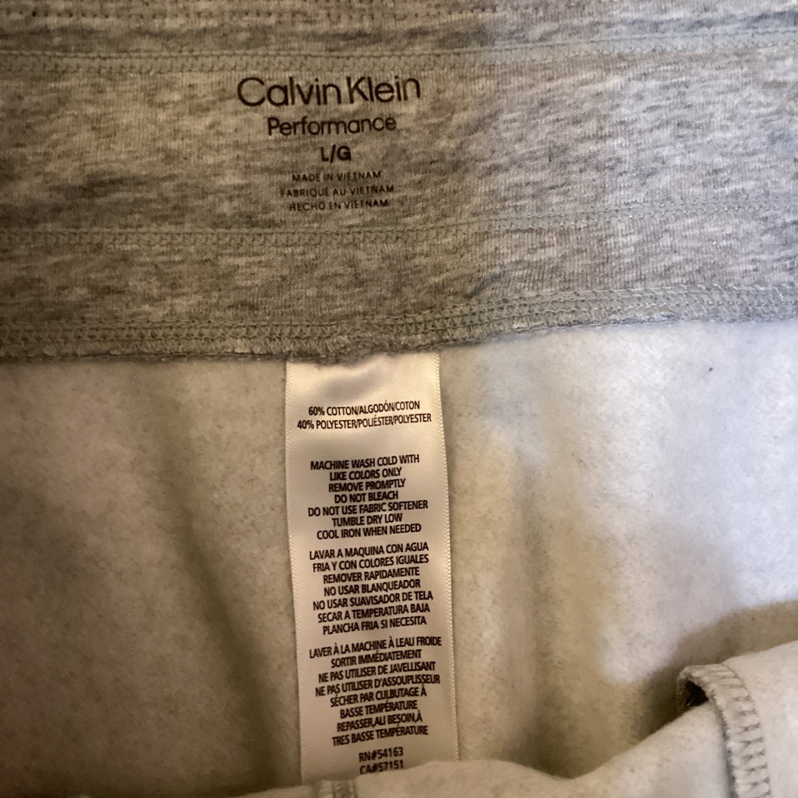 Calvin Klein Performance Gray Logo Jogger Sweatpants Women L/G thumbnail 11
