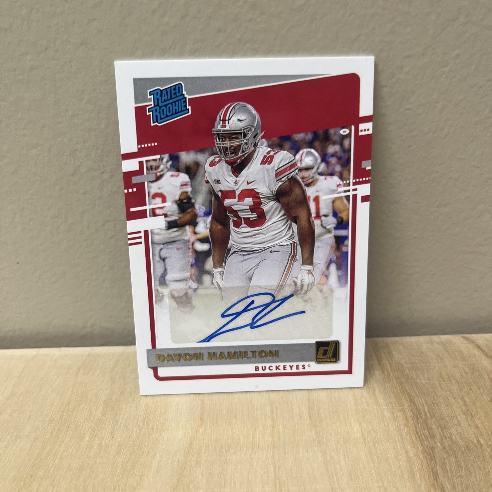 2020 Panini Chronicles Draft Picks Donruss Davon Hamilton Auto RC #5