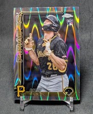 Billy Cook Raywave Refractor Rookie RC 2025 Topps Chrome Card #273 Pirates. rookie card picture
