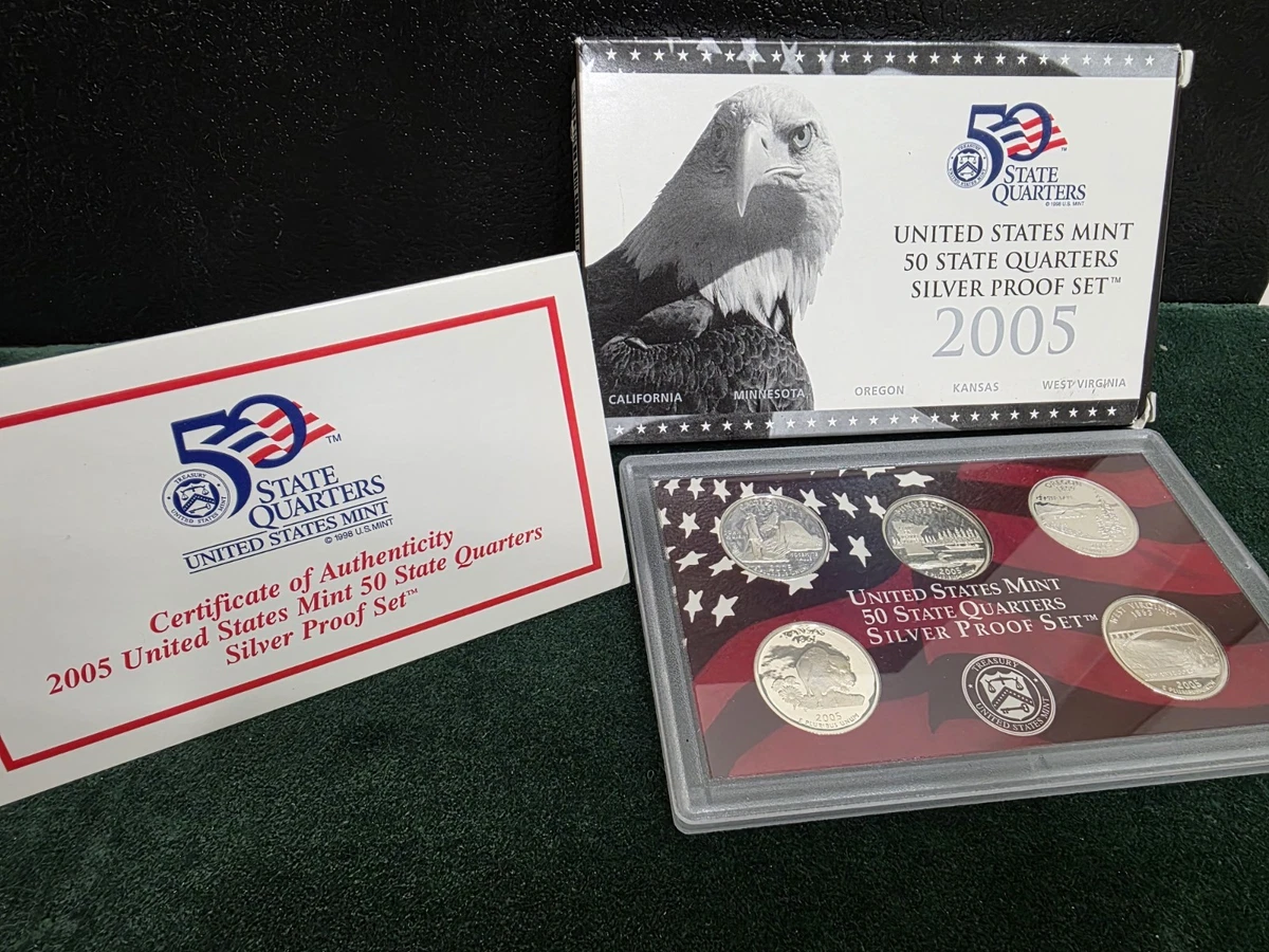 U.S. Mint 2005 Proof Set US State Quarters (1999-2008) for sale | eBay