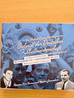 2-CD Original-Radioreportage Endspiel DM Schalke 04 HSV 3:0 18.05.1958