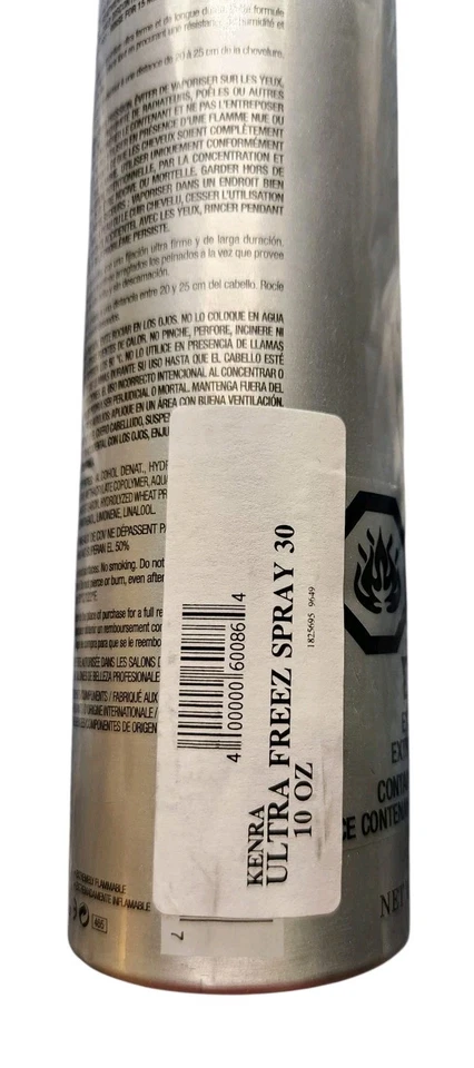 New Kenra 30 Ultra Freeze Spray 10 oz Ultimate Hold Hairspray  - Image 2 of 3