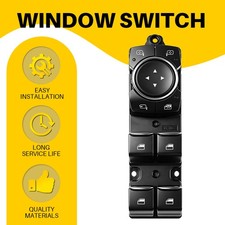 4Pin Driver Side Window Switch For Ford Fiesta Focus 2019-2023 H1BT14540DC Black