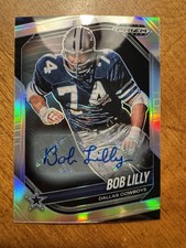 2025 Panini Black Prizm Bob Lilly Auto Prizm Card#34