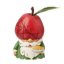 Jim Shore Heartwood Creek Apple Hat Gnome Holds American Pie Figurine 6013851