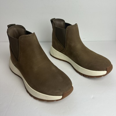 Kizik Toronto Leather Slip-On Chelsea Boots Brown Size Men's 7 Women's 8.5 Shoes