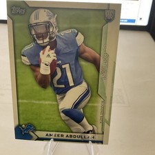 Ameer Abdullah Rookie #16 2015 Topps Detroit Lions Football Card NFL NM. rookie card picture