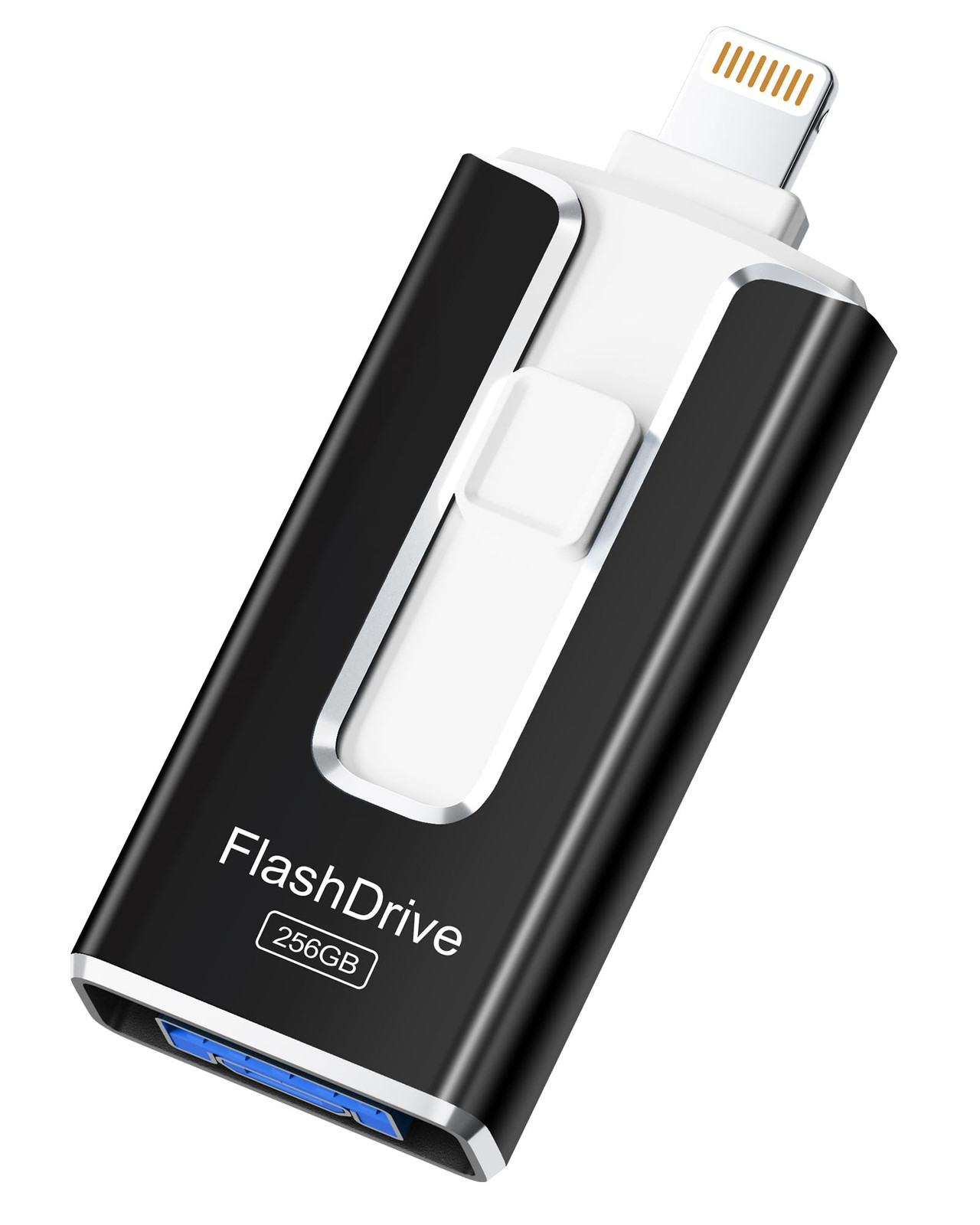 MFi Certified 256GB Flash Drive for iPhone iPad, Photo Stick for External Mem...