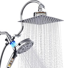 HammerHead Showers Solid Metal Handheld Shower Head 2.5 GPM, Brushed Nickel