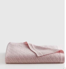 NWOT Quince Mongolian Cashmere Pointelle Baby Blanket Minimal Pink