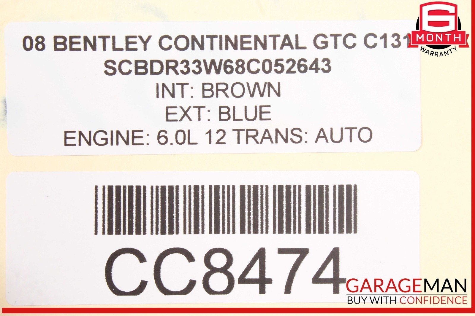 Bentley Continental GT 2008-2013 FRONT+RIGHT Crossmember