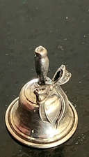 Vintage (800) Silver bell  Miniature, excellent condition.