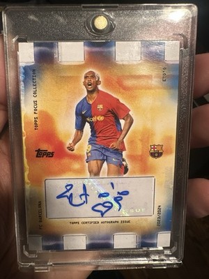 2023-24 Topps Focus Collection Samuel ETO auto #H0-00 (Fc Barcelona Kit)