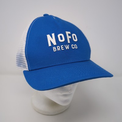 NoFo Brew Co. Blue White Mesh Back Adjustable Snap Pukka Baseball Cap Hat