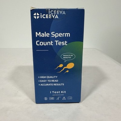 Iceeva Male Sperm Count Test Kit for Men - Male Fertility Testing, Exp 6/27