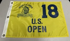 2004 US Open Shinnecock Hills USGA PGA Tour Hole 18 Pin Flag Yellow
