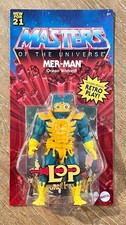 Masters of the Universe Origins MER-MAN Lords of Power Figure NEW Unpunched MOTU