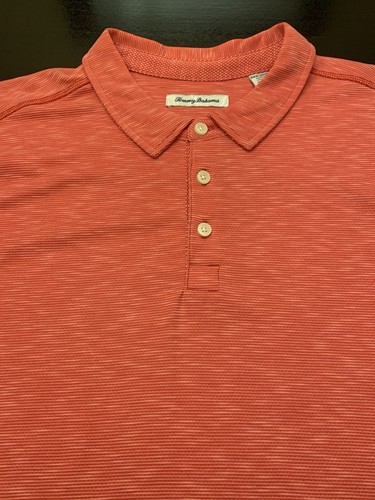 Tommy Bahama Polo Corallo Rosso Golf Camicia XXXL 3XL Tencel Misto Poliestere 58/42 - Foto 7 di 12