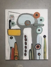 Original Acrylic Painting Contemporary Modern Abstract Fine Art Canvas SLK