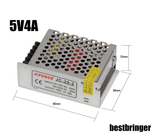 Transformador de fuente de alimentación CA 230V 10W/20W para tira de luz LED DC5V controlador - Imagen 12 de 13