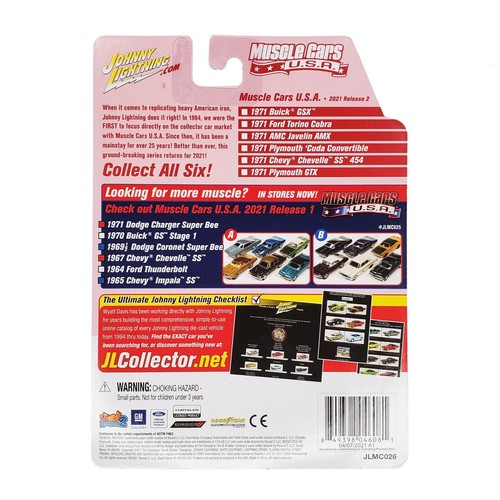 Johnny Lightning 1971 Plymouth Cuda Cabrio Muscle Cars USA Class of JLMC026 - Bild 2 von 2