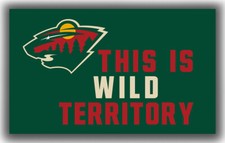 Minnesota Hockey Team Memorable Flag 3x5ft 90x150cm Wild Fans Territory Banner