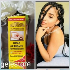Huile Glutathion BLANCHISSEUR Lightening Beauty Milk 150ml X 1👌👌💯