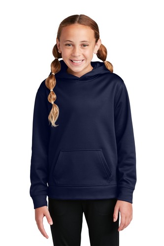 Sport-Tek YST244 Youth 100% Polyester Sport-Wick Fleece Hooded Pullover - Picture 34 of 45
