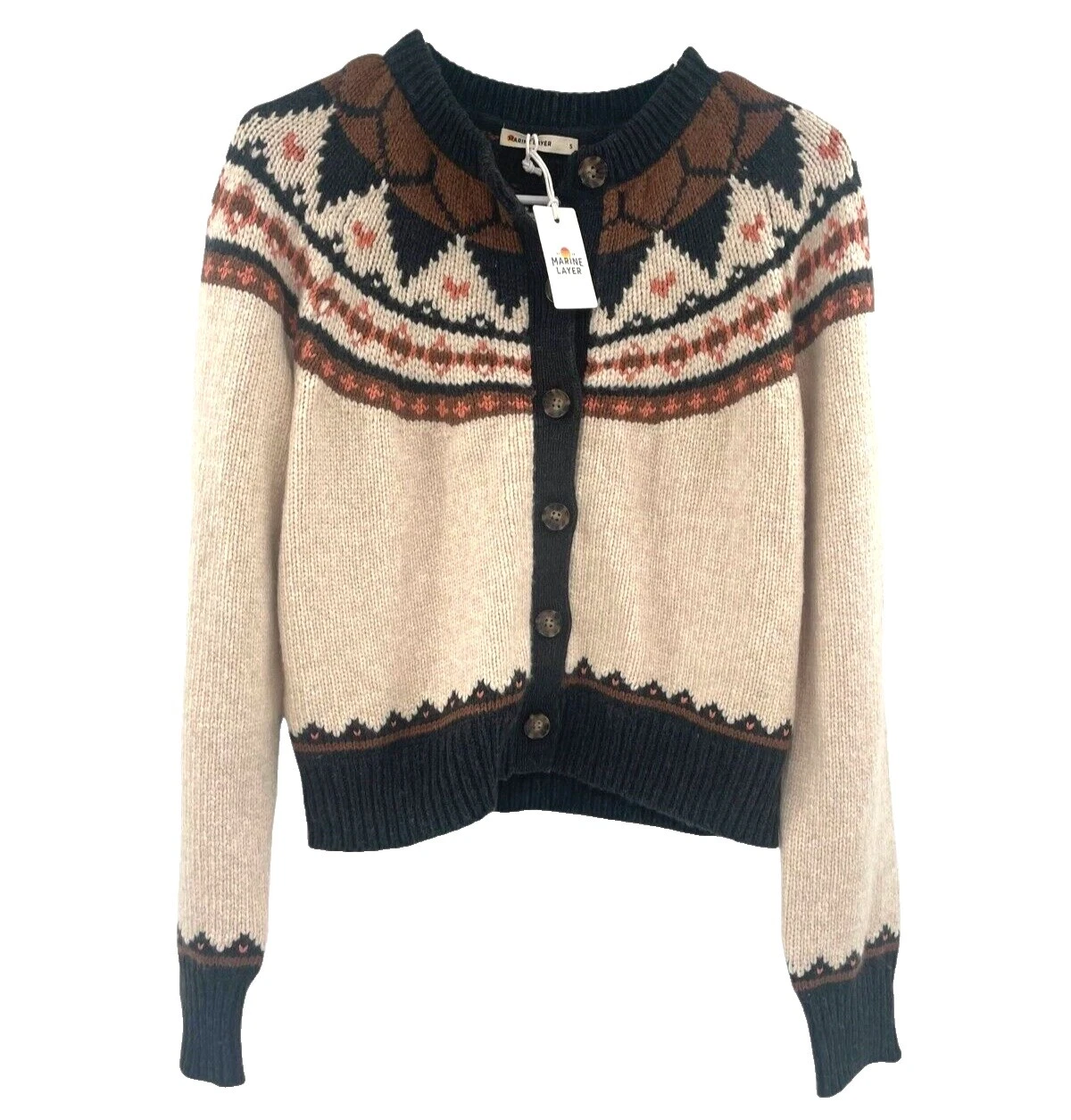 Fair Isle Cardigan Casual Sweaters for Women