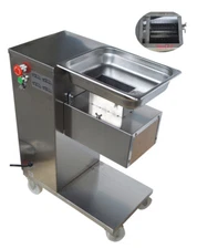 TECHTONGDA 110V QE Commercial Meat Cutting Machine with 5mm Blade Meat Slicer