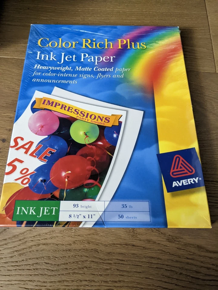 Avery 3145 Heavyweight Matte Color Rich Ink Jet, Thick Paper (50 sheets) - Image 2 of 4