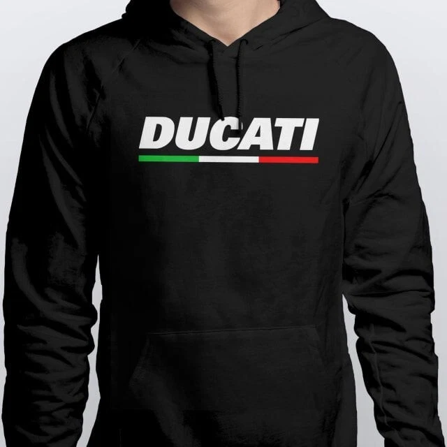 Ducati Italian Flag Style Motorcycle Printed Hoodie in All Sizes
Opens in a new window or tab