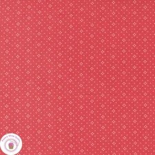 Moda EYELET  20488 67 Strawberry Red Pindot Floral FIG TREE Quilt Fabric