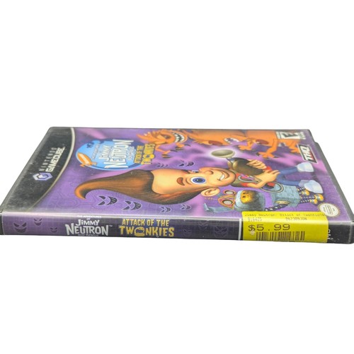 Jimmy Neutron Attack Of The Twonkies Nintendo GameCube Case And Disc Tested - Picture 3 of 6