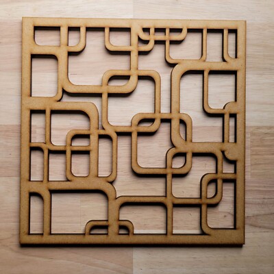 Retro Vintage Deko Paravent Heizkörperschrank eckig MDF Platte viele Größen 034