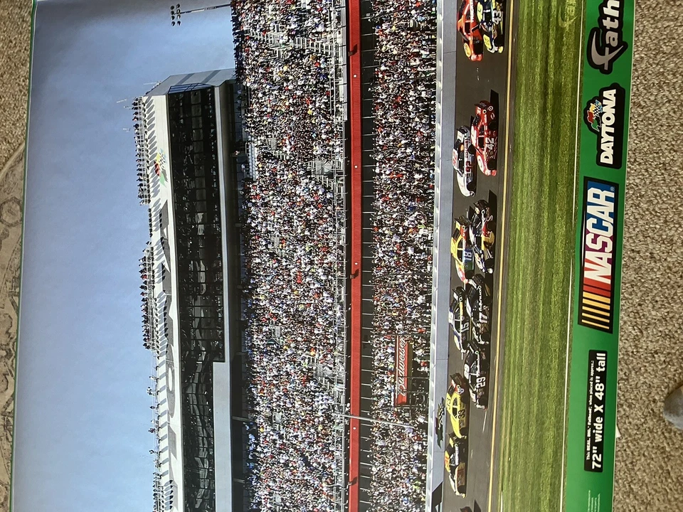 REAL BIG FATHEAD - DAYTONA INTERNATIONAL SPEEDWAY - 6'x4' NASCAR - USED 500 - Image 3 of 4