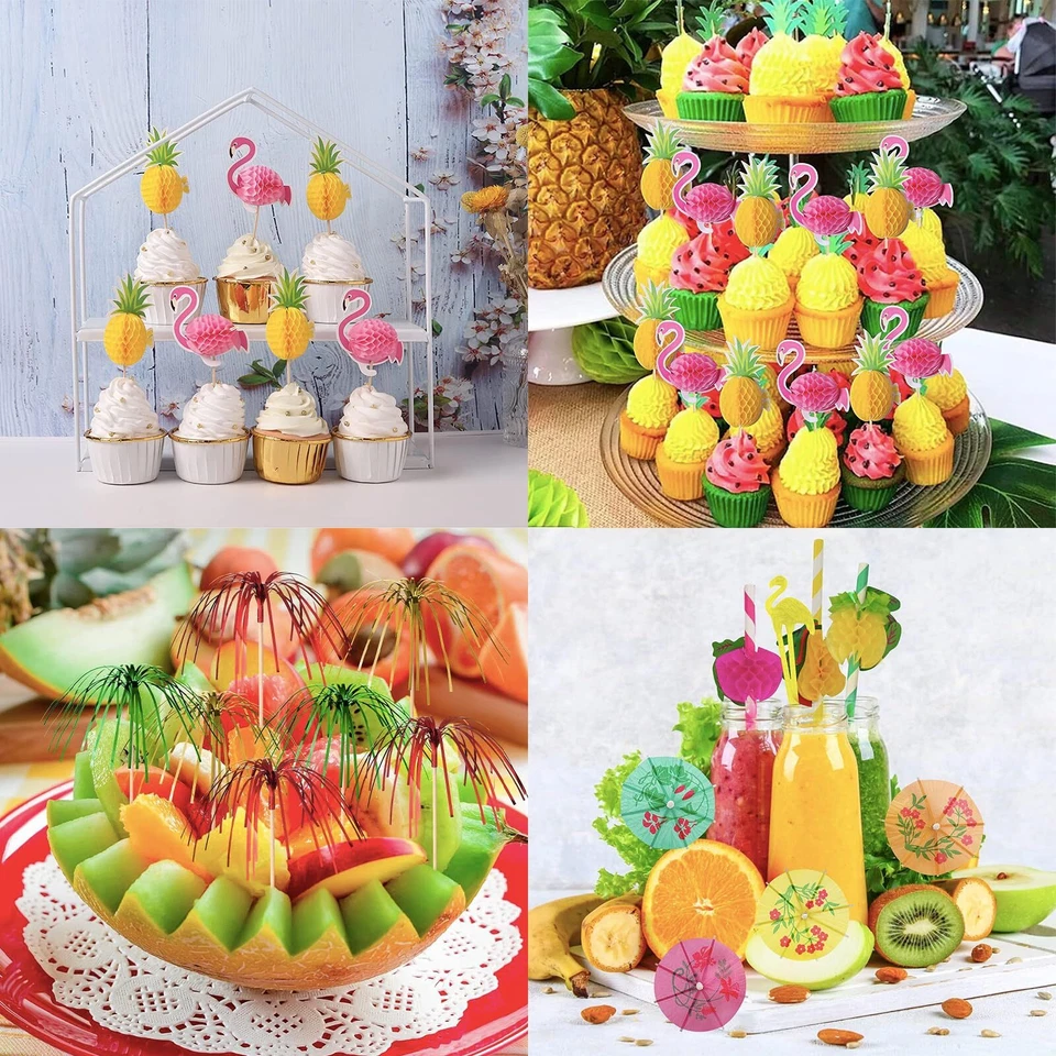 Cocktail Party Dekorationen120 Stück Cocktail Deko Cocktail SchirmchenFeuerwe... - Bild 4 von 4