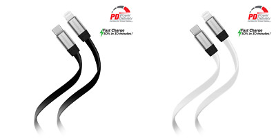 HyperGear Flexi USB-C Flat Cable 6ft MFi Certified for use with Apple Devices